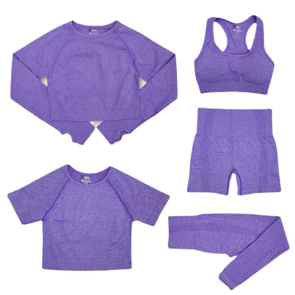 5 Piece Women's Workout Yoga Sets