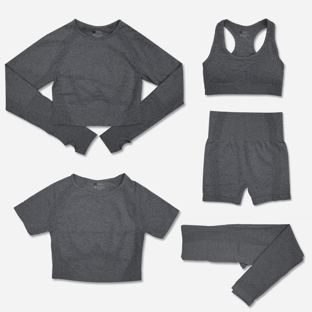 5 Piece Women's Workout Yoga Sets